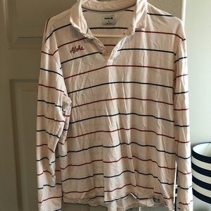 Striped Hurly Long-Sleeve Polo